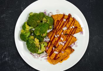 Maple Bourbon BBQ Chicken Quesadilla on Sprouted Grain