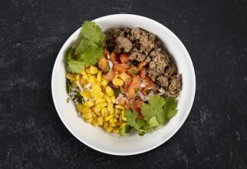 Low Carb Free-Range Turkey Taco Burrito Bowl