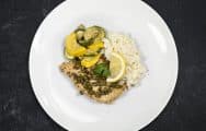 Chicken Piccata with Garlic Parmesan Cauliflower Mash