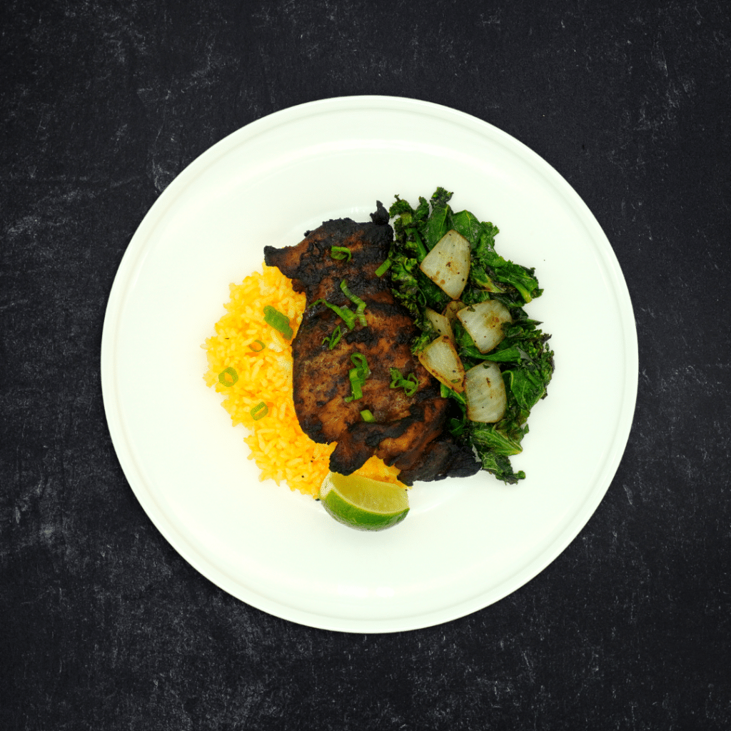 Jamaican Jerk Grilled FreeRange Chicken Thighs Fit AF Nutrition