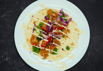 Honey Chipotle Ranch Chicken Wrap on Low Carb Tortilla