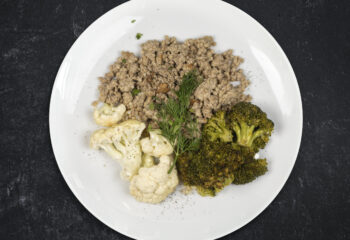 Low Carb Free-Range Turkey with Roasted Broccoli & Cauliflower