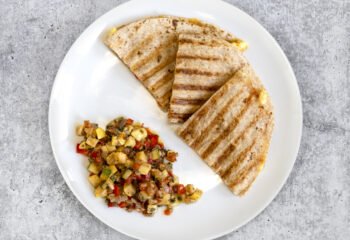 Turkey Sausage Breakfast Quesadilla