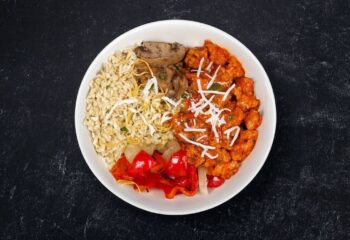 Low Carb Buffalo Chicken Cheesesteak Bowl