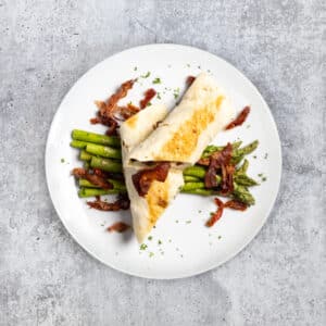 Mediterranean Breakfast Taquito on Low Carb Tortilla