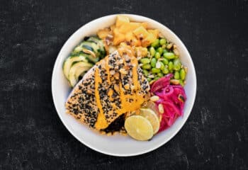 Spicy Salmon Black Rice Bowl Spicy Salmon Black Rice Bowl