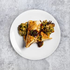 Bacon Jam Breakfast Taquito on Low Carb Wrap