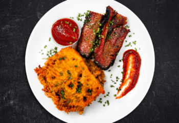 BBQ Brisket Cauliflower Mac & Cheese